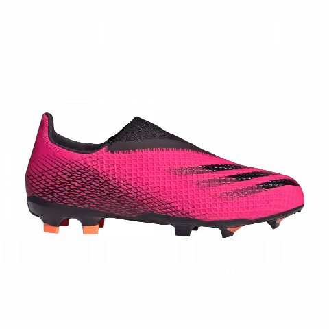 Adidas X Ghosted.3 Laceless FG J 'Shock Pink'