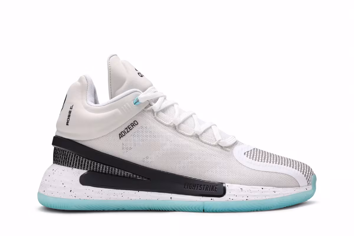 Adidas D Rose 11 White Black Speckled, view 2