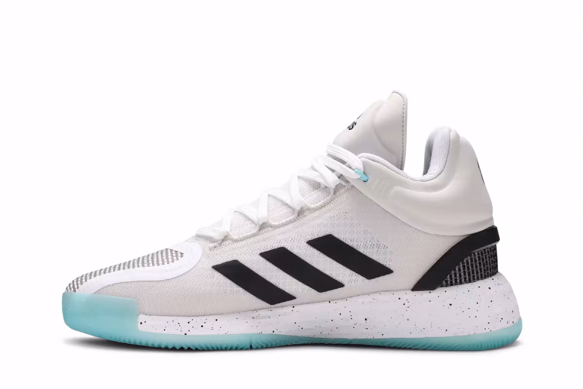 Adidas D Rose 11 White Black Speckled, view 4