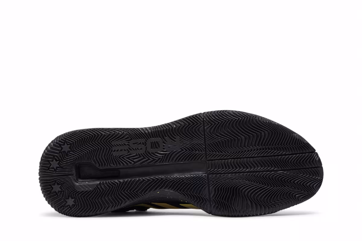 Adidas D Rose 11 Black Gold Metallic, view 5