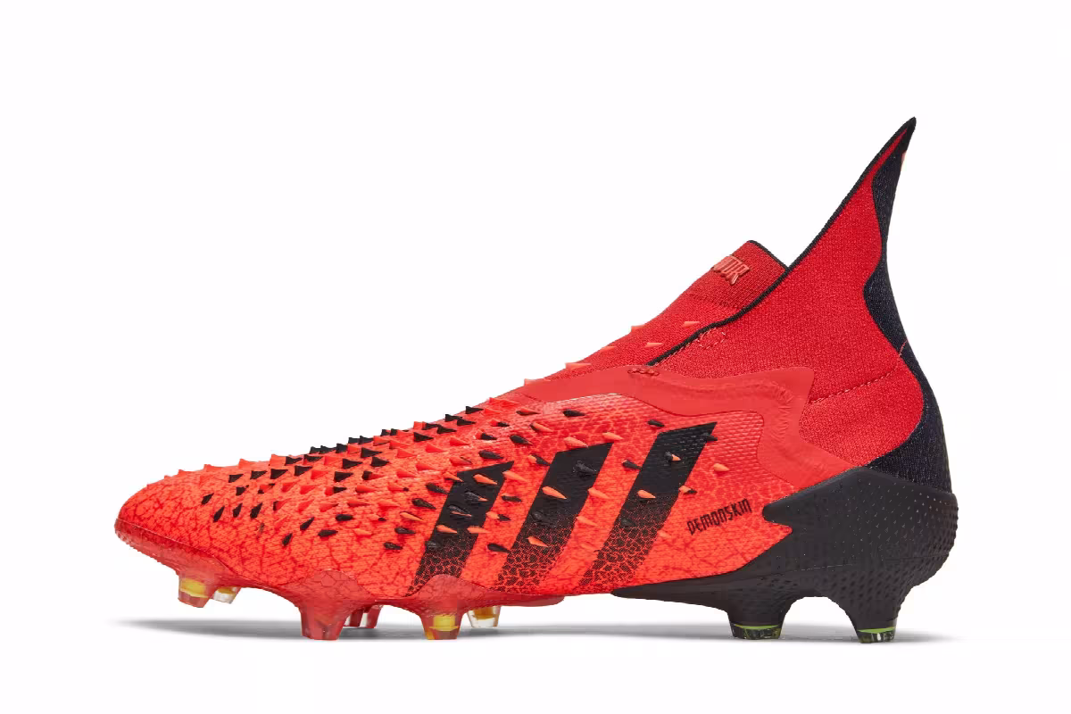 Adidas Predator Freak+ FG Demonskin - Solar Red, view 4