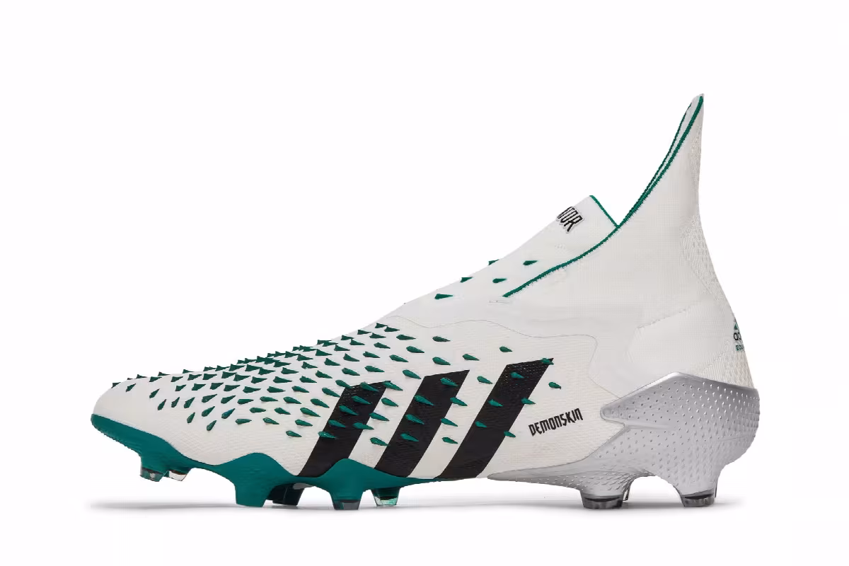 adidas Predator Freak+ EQT FG Demonskin - White Sub Green, view 4