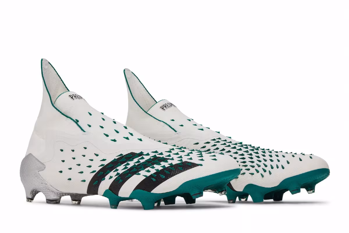 adidas Predator Freak+ EQT FG Demonskin - White Sub Green, view 9