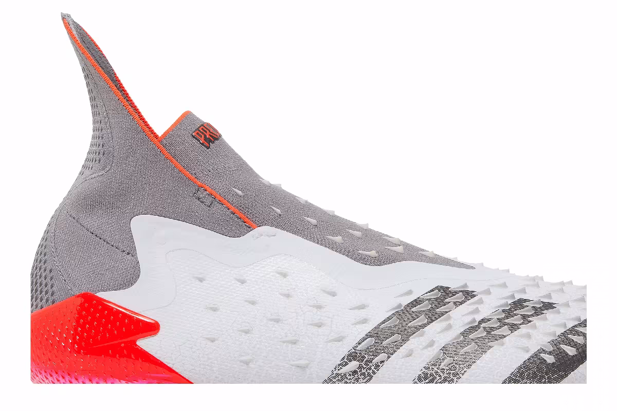 adidas Predator Freak+ FG Demonskin - White Solar Red, view 3