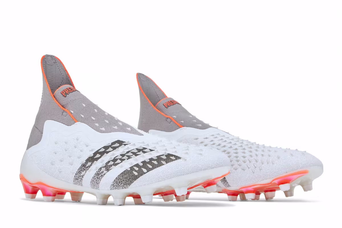 Adidas Predator Freak+ AG Demonskin - White Solar Red, view 9