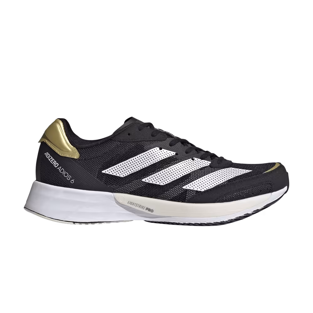 Adidas Women's Adizero Adios 6 Black Gold Metallic