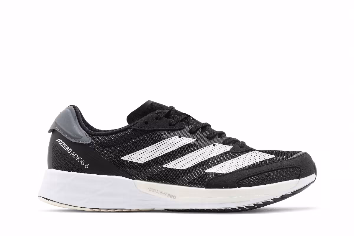 adidas Adizero Adios 6 Black White, view 2