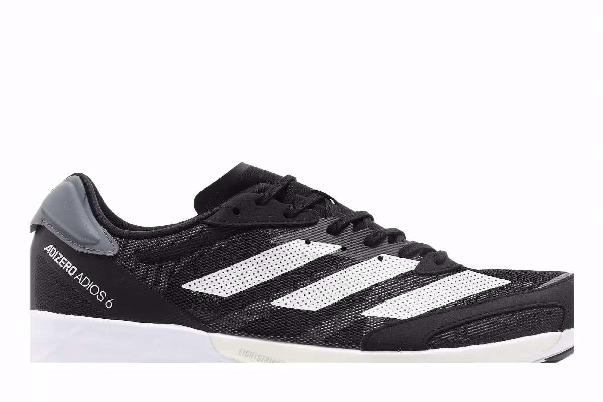 adidas Adizero Adios 6 Black White, view 3
