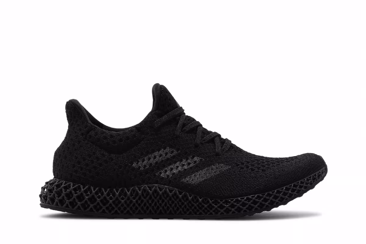 adidas Men's Futurecraft 4D Black Carbon, view 2