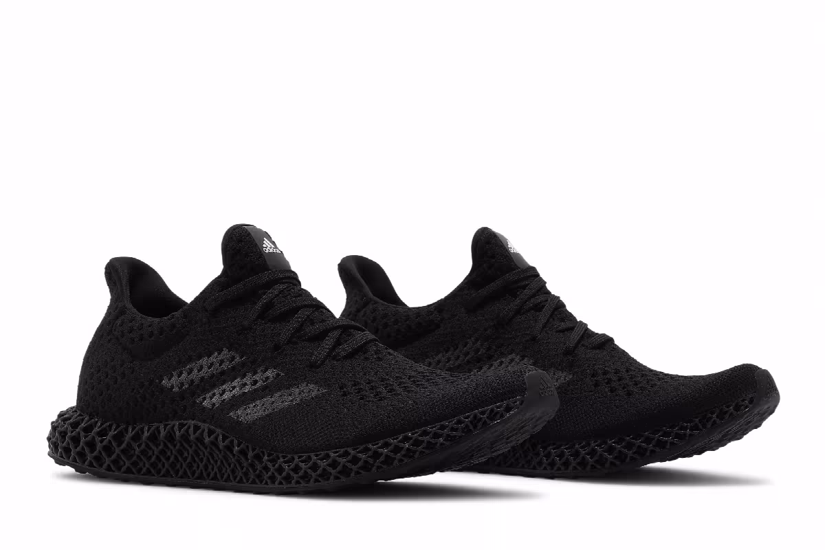 adidas Men's Futurecraft 4D Black Carbon, view 9