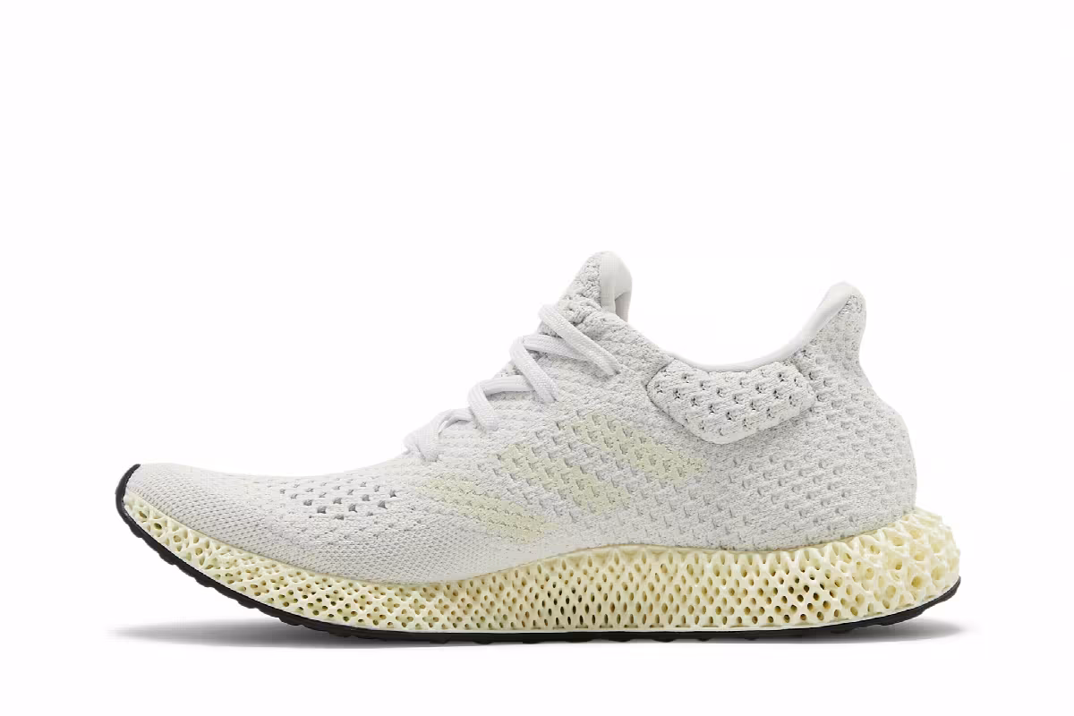 adidas Men's Futurecraft 4D Crystal White, view 4