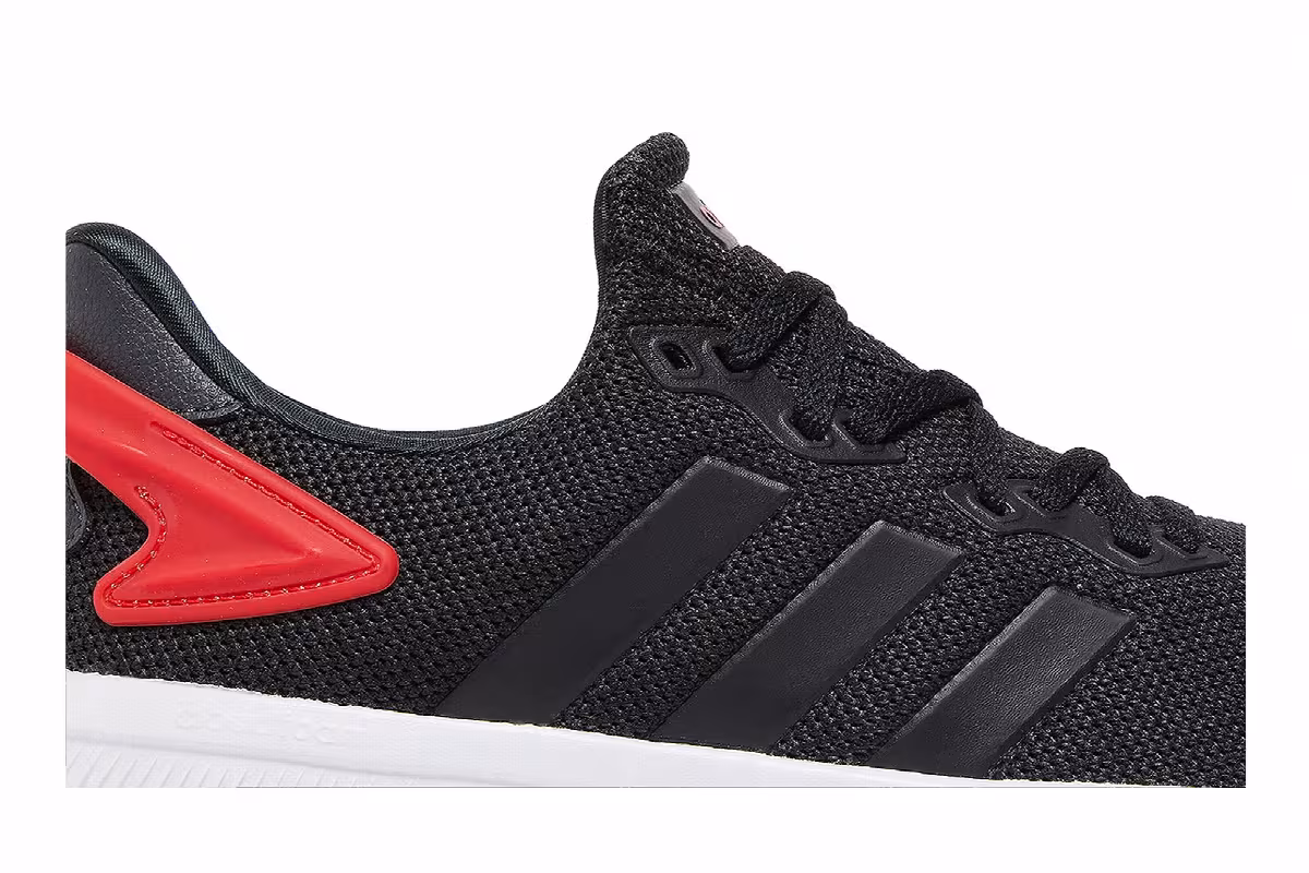 Adidas Lite Racer BYD 2.0 Black Vivid Red, view 3