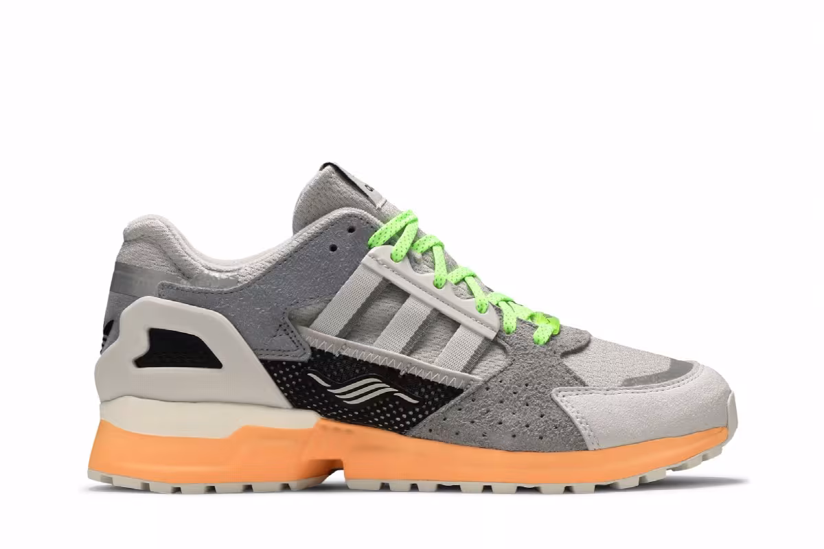 Adidas ZX 10000 C Grey Acid Orange, view 2