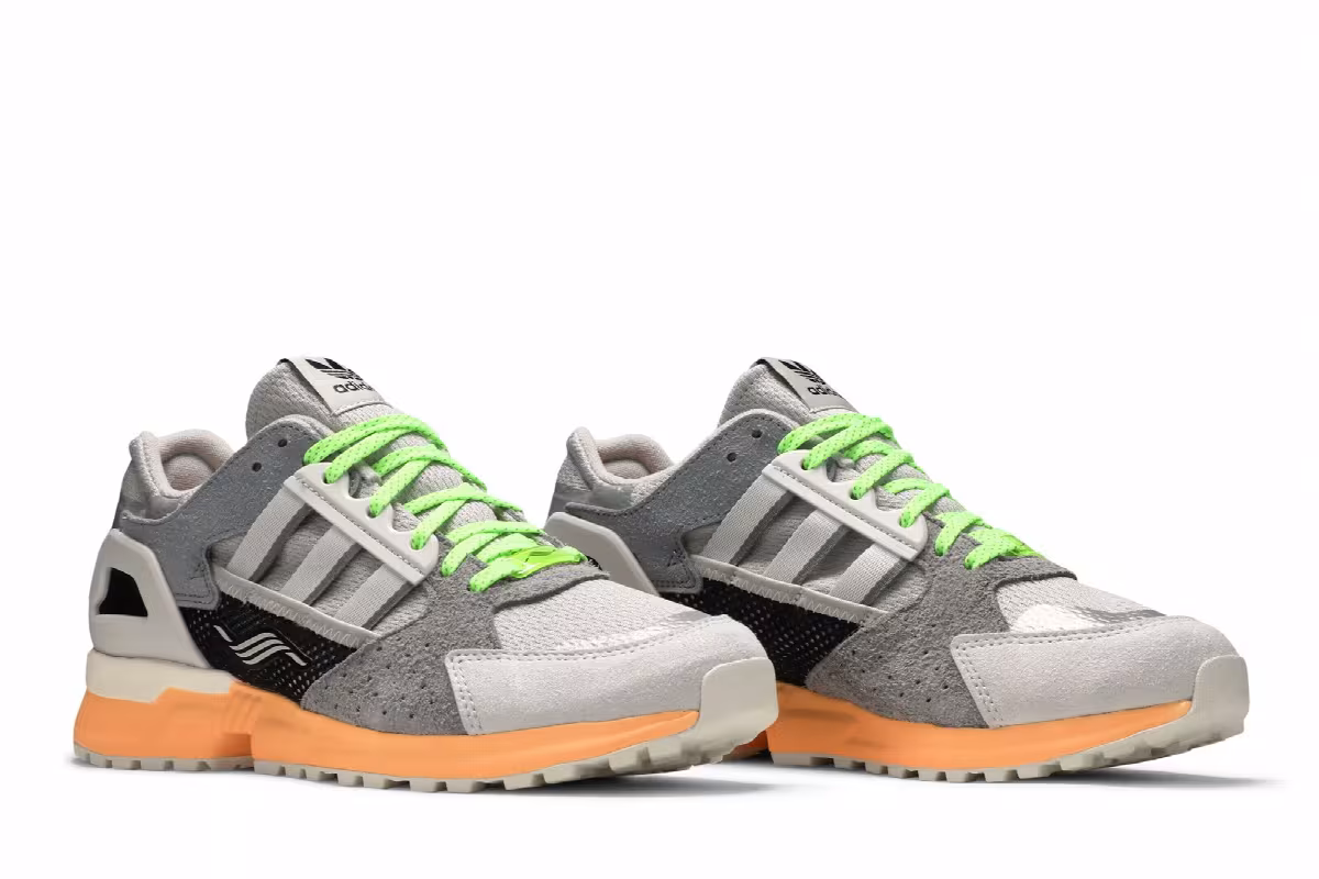 Adidas ZX 10000 C Grey Acid Orange, view 9