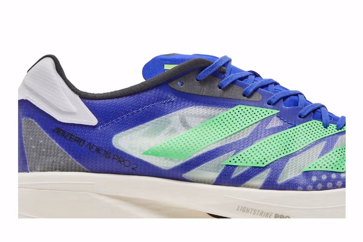 adidas Adizero Adios Pro 2 Sonic Ink Screaming Green, view 3