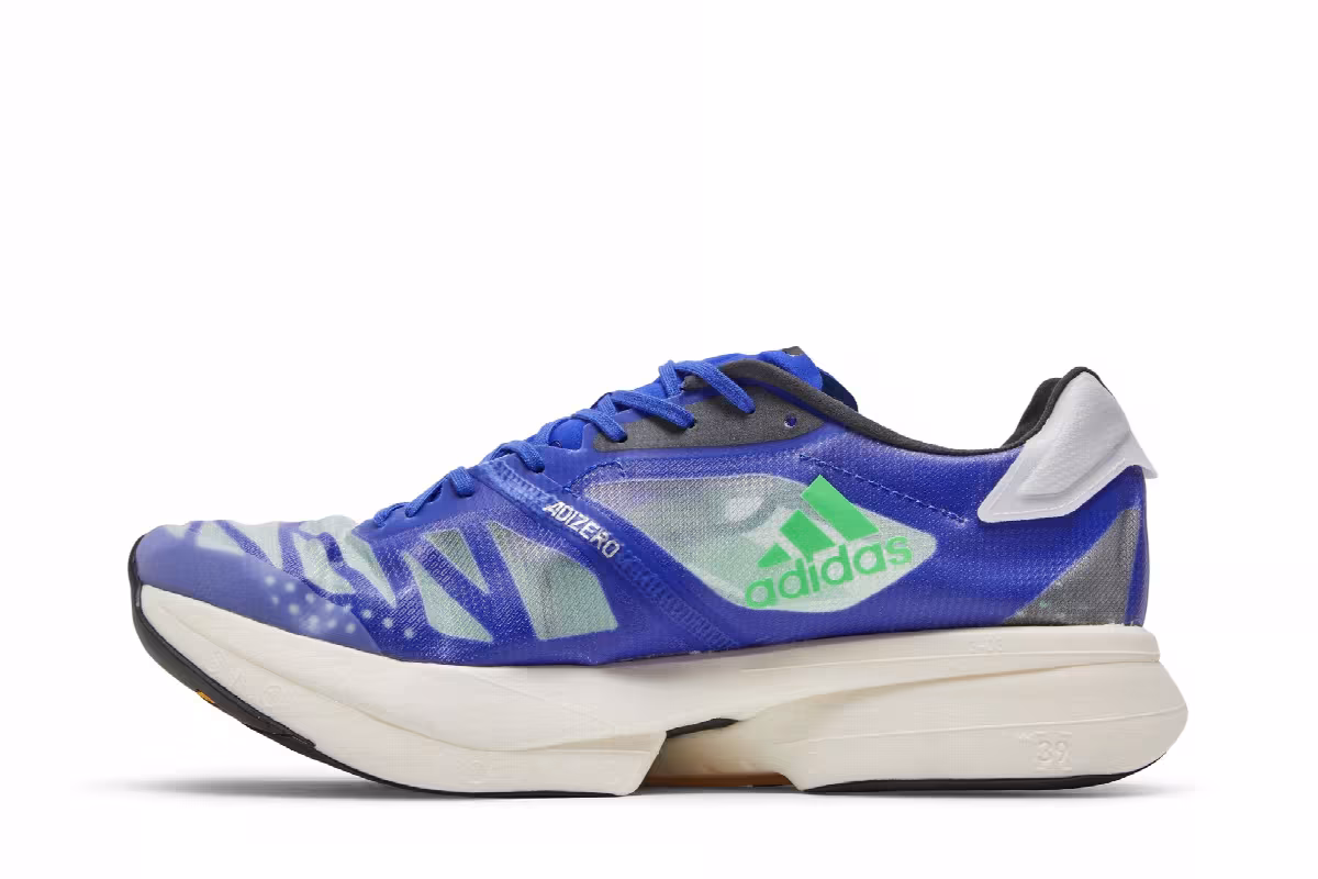 adidas Adizero Adios Pro 2 Sonic Ink Screaming Green, view 4