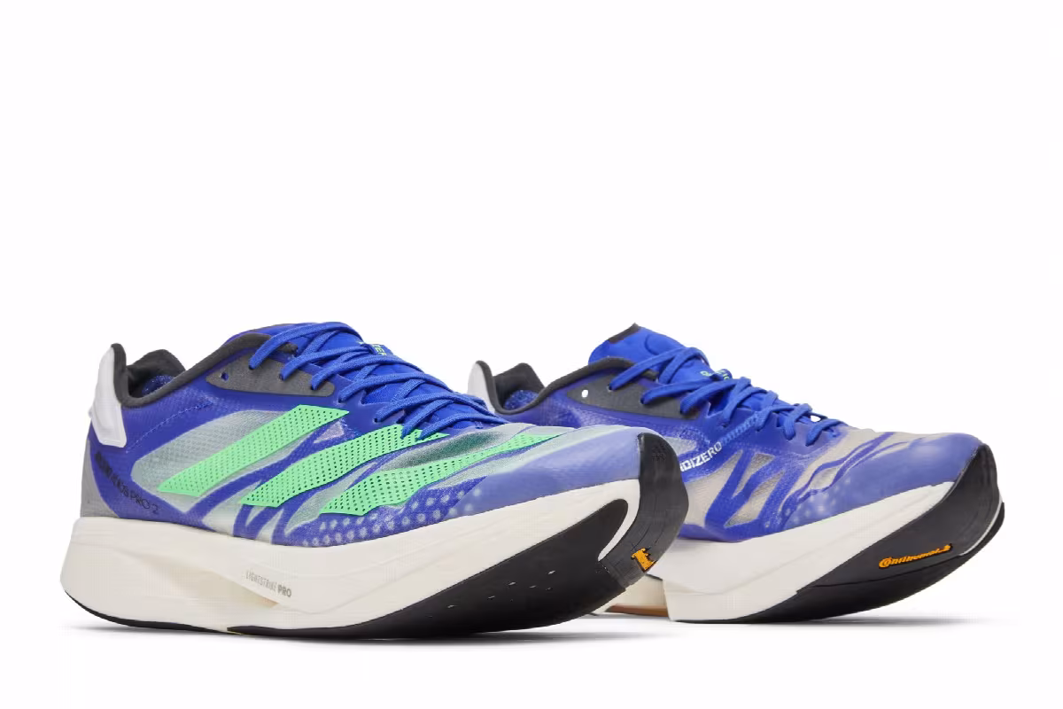 adidas Adizero Adios Pro 2 Sonic Ink Screaming Green, view 9
