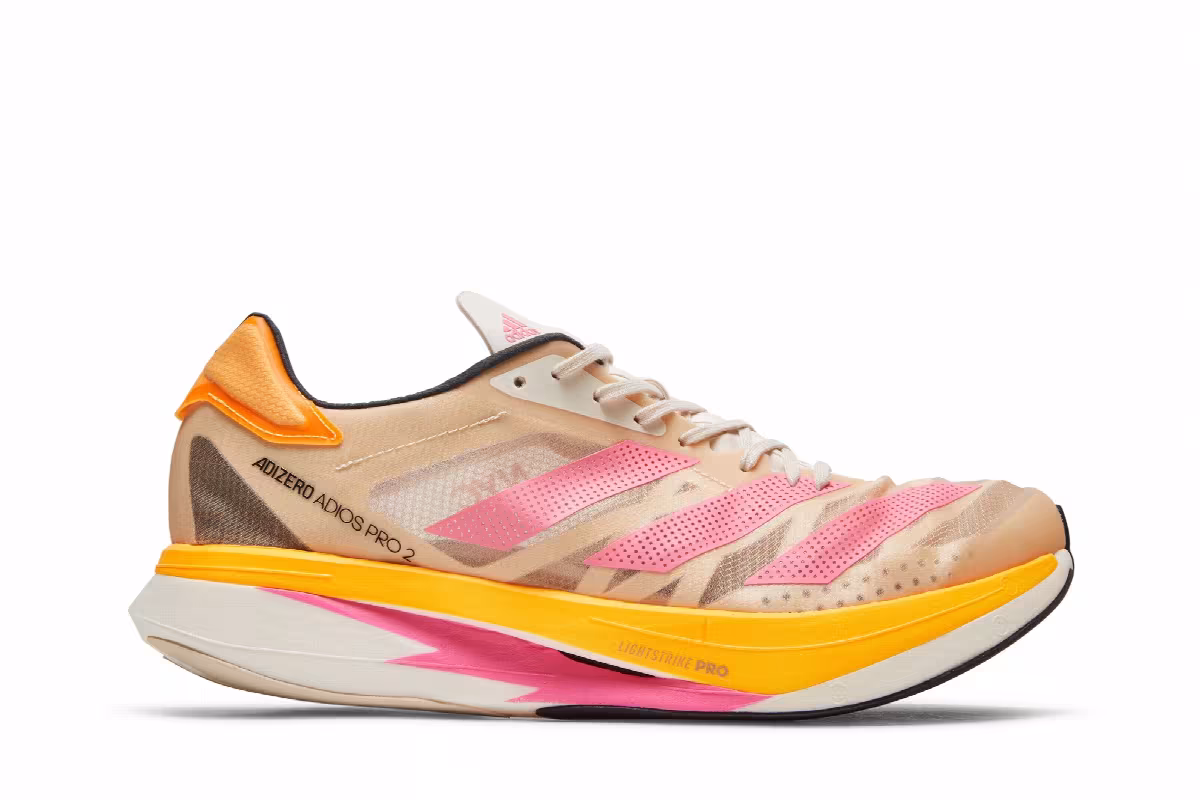 Adidas Adizero Adios Pro 2 Halo Ivory Ultra Pop, view 2