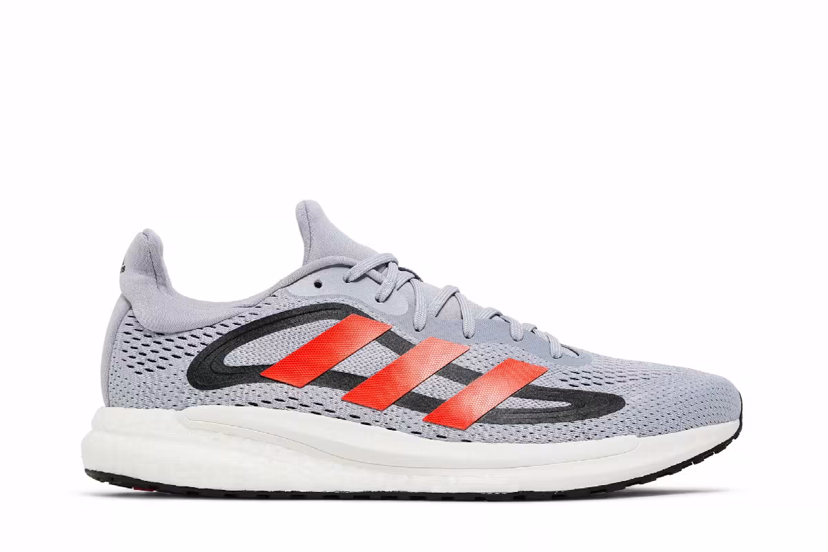 Adidas SolarGlide 4 Halo Silver Solar Red, view 2
