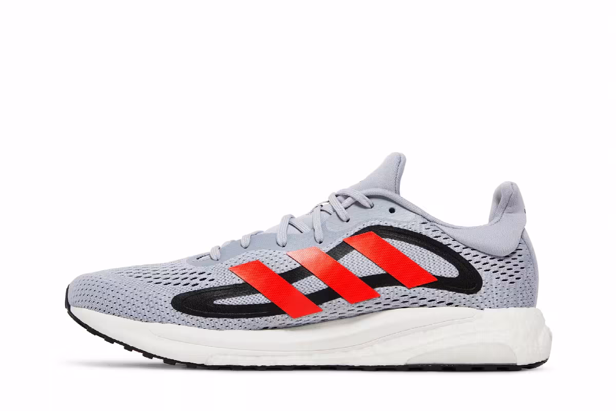 Adidas SolarGlide 4 Halo Silver Solar Red, view 4