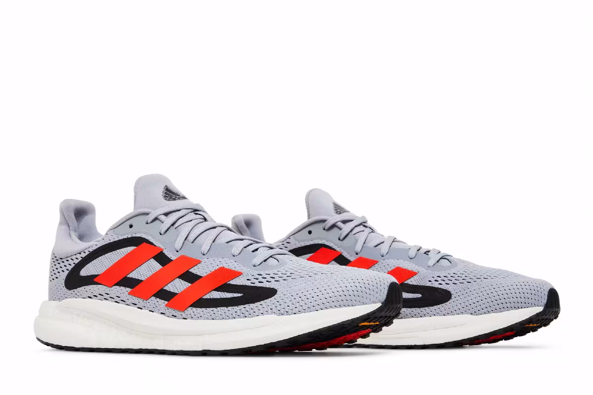 Adidas SolarGlide 4 Halo Silver Solar Red, view 9