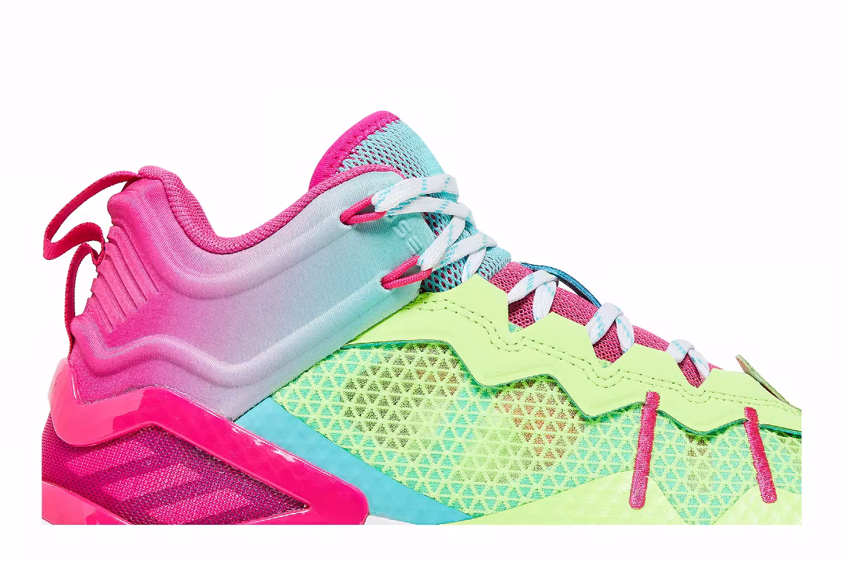 adidas D Rose Son of Chi Godspeed - Signal Green Pink, view 3