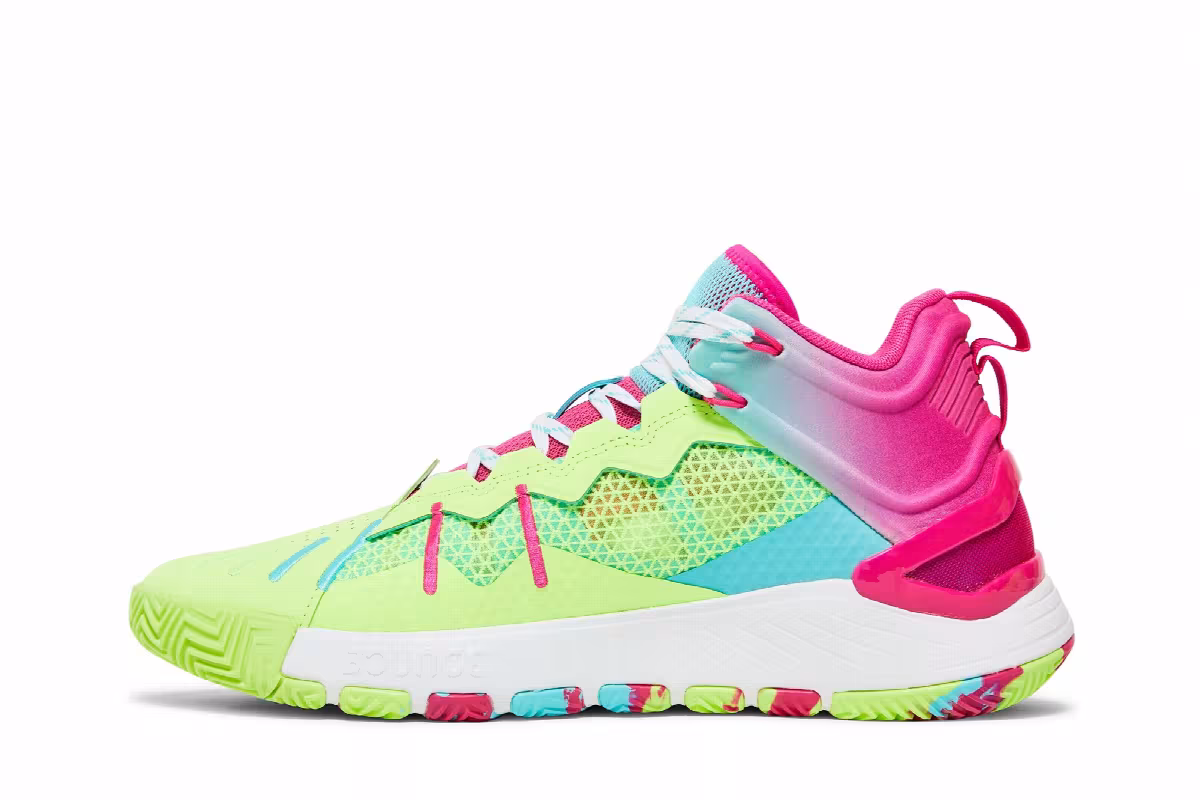 adidas D Rose Son of Chi Godspeed - Signal Green Pink, view 4