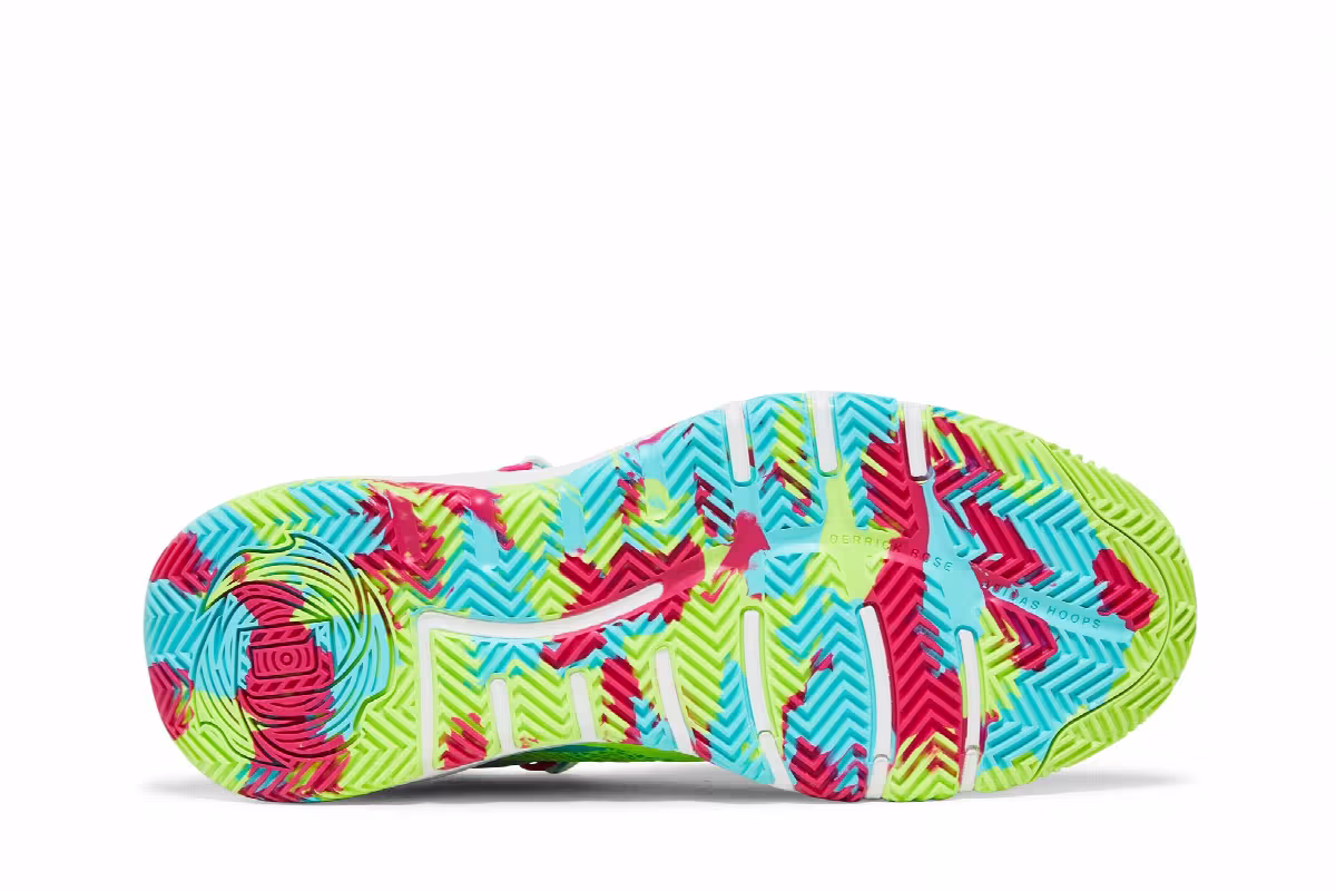 adidas D Rose Son of Chi Godspeed - Signal Green Pink, view 5