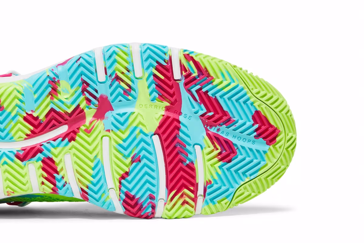 adidas D Rose Son of Chi Godspeed - Signal Green Pink, view 6