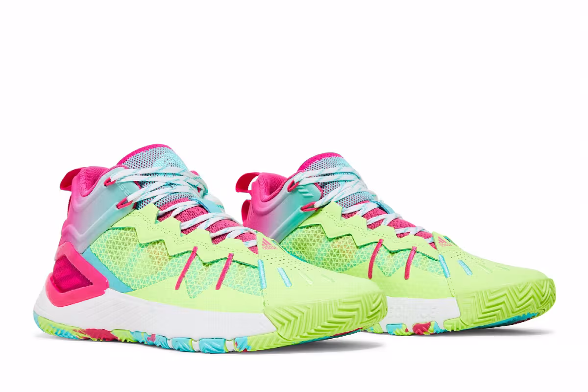adidas D Rose Son of Chi Godspeed - Signal Green Pink, view 9