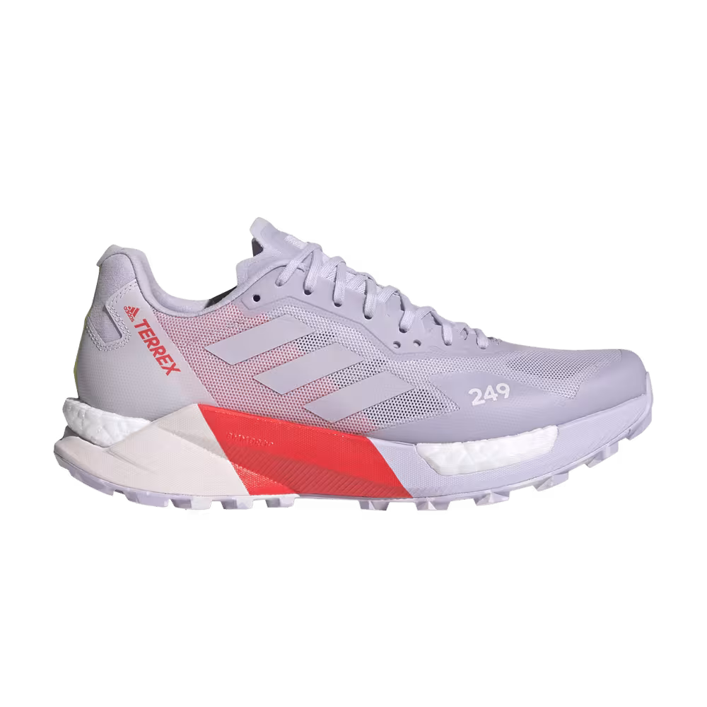 Adidas Women's Terrex Agravic Ultra Trail Purple Tint Solar Red