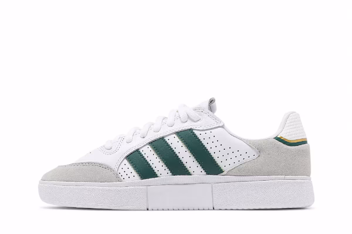 Adidas Tyshawn Low White Collegiate Green, view 4
