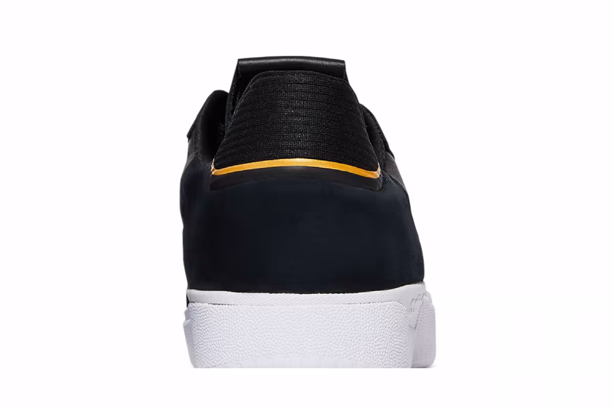 adidas Tyshawn Low Black Gold Metallic Leather, view 8