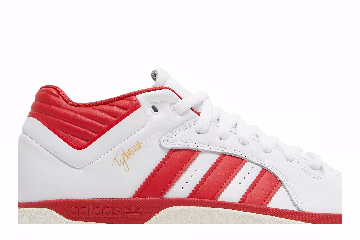 Adidas Tyshawn Mid White Scarlet, view 3