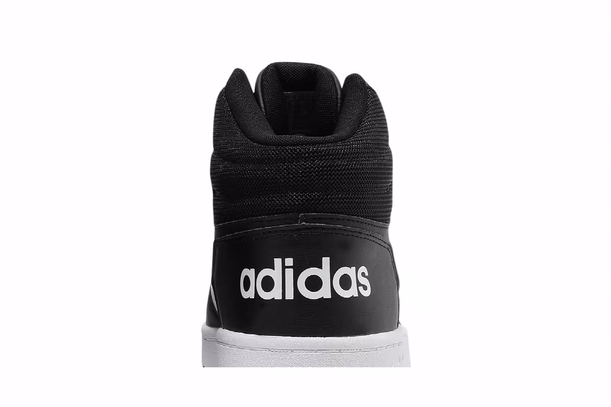 Adidas Hoops 2.0 Mid Black White, view 8