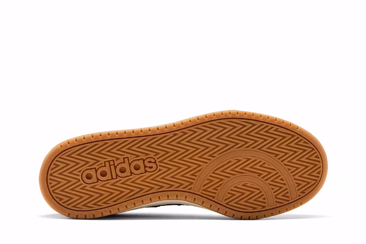 adidas Hoops 2.0 Mid Black White Tint Gum, view 5