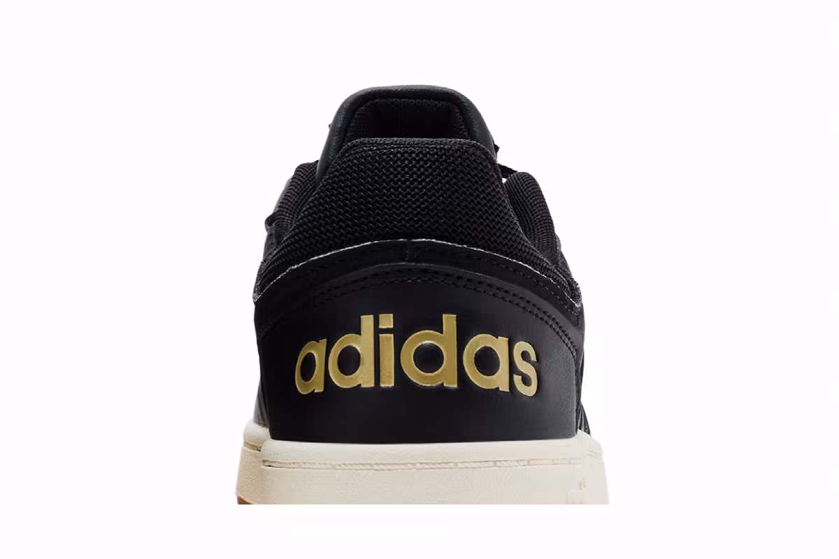 adidas Hoops 2.0 Mid Black White Tint Gum, view 8
