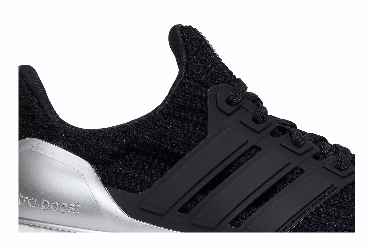 adidas UltraBoost DNA 4.0 J Black Silver Metallic, view 3
