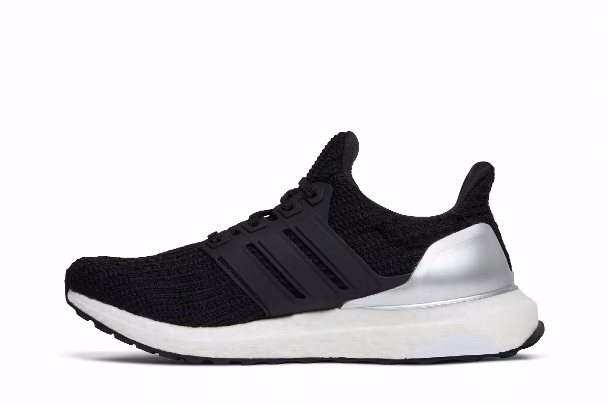 adidas UltraBoost DNA 4.0 J Black Silver Metallic, view 4
