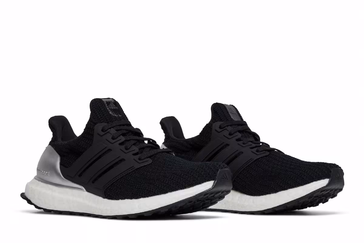 adidas UltraBoost DNA 4.0 J Black Silver Metallic, view 9