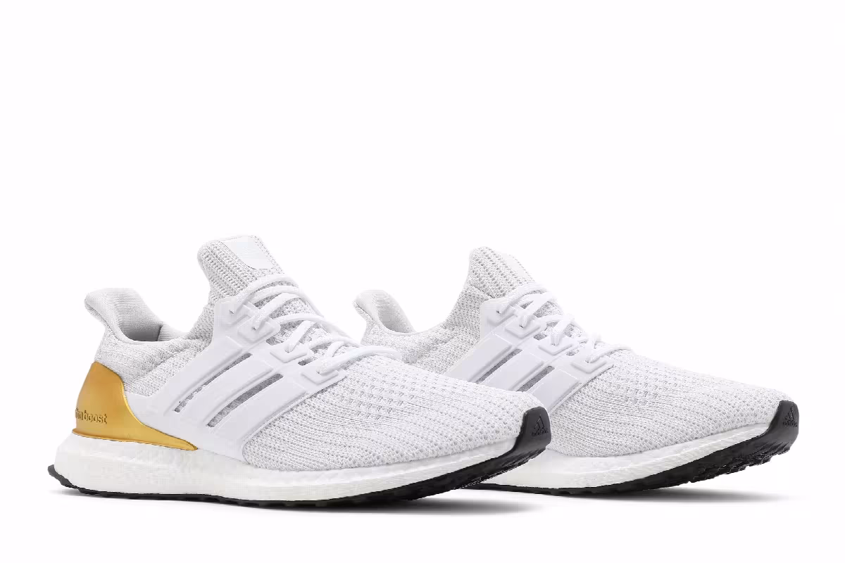 adidas UltraBoost 4.0 DNA White Gold Metallic, view 9
