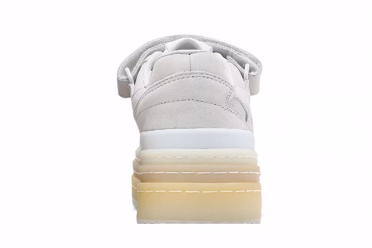 adidas Women's Triple Platforum Low Crystal White, view 8