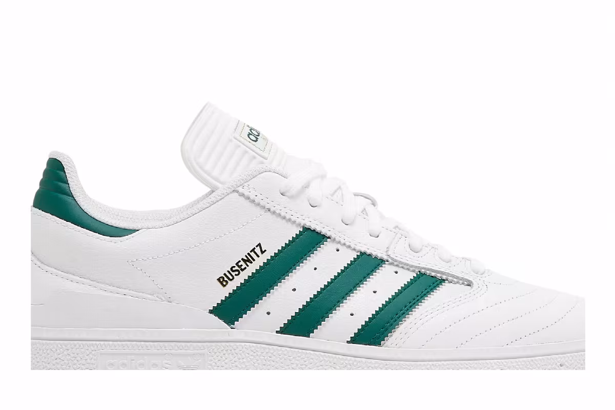 Adidas Busenitz White Collegiate Green, view 3