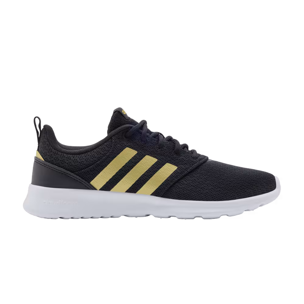 adidas Women's QT Racer 2.0 Black Gold Metallic