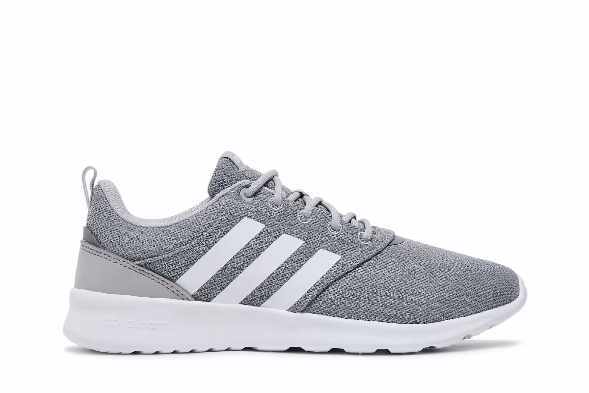 Adidas Women's QT Racer 2.0 Grey White, view 2