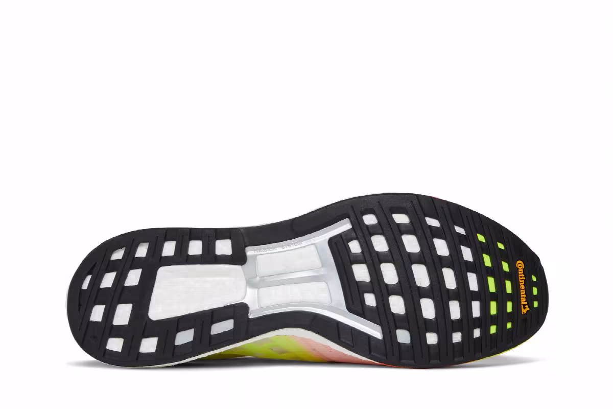 Adidas Adizero Boston 9 White Screaming Orange, view 5