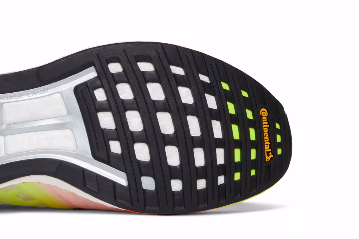 Adidas Adizero Boston 9 White Screaming Orange, view 6