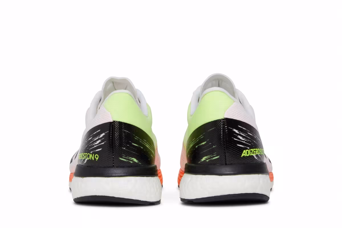 Adidas Adizero Boston 9 White Screaming Orange, view 7
