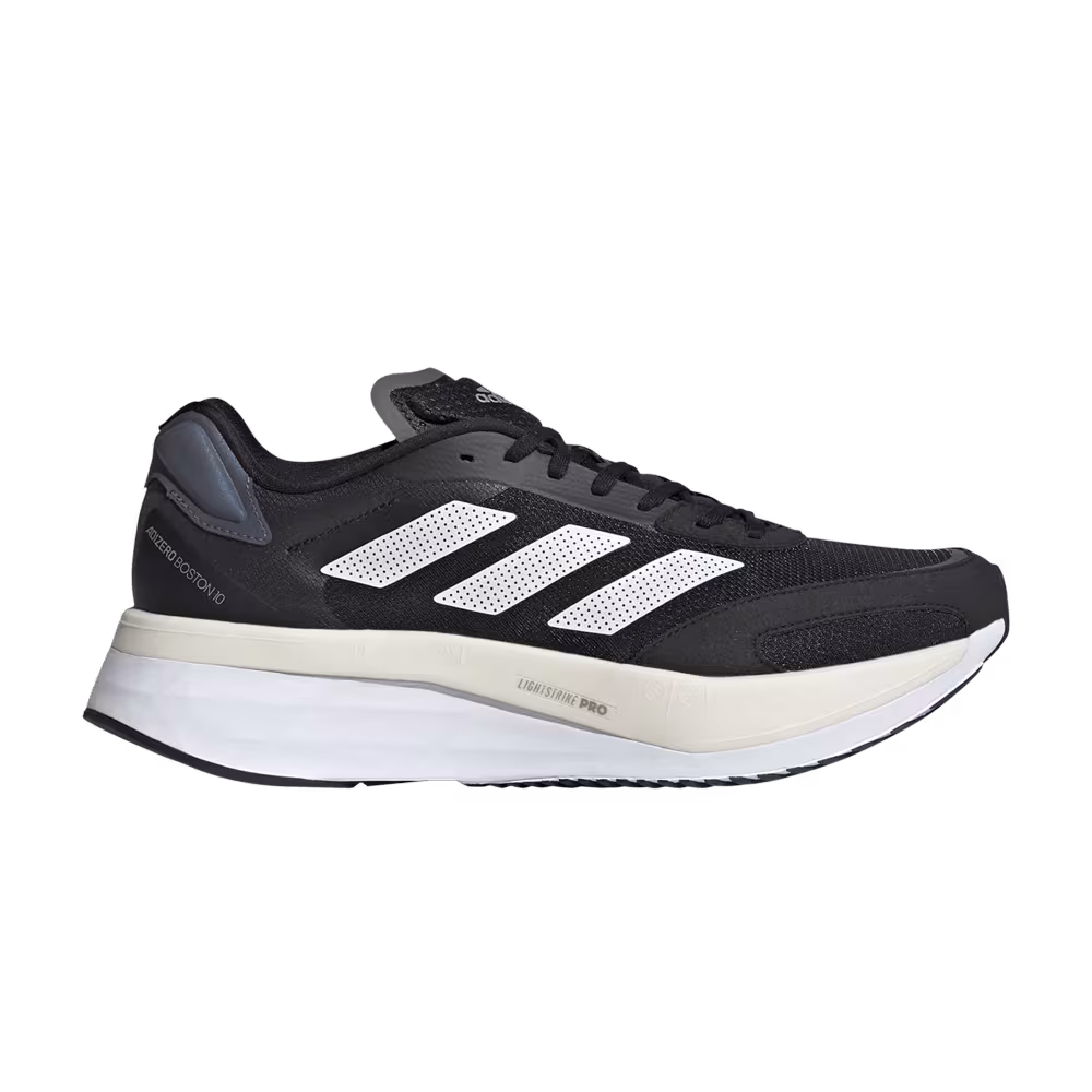 Adidas Adizero Boston 10 Wide Black White