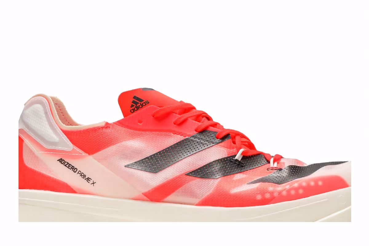 adidas Adizero Prime X White Solar Red, view 3